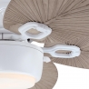 Oasis White Outdoor ceiling fan with light by Westinghouse