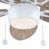 Oasis White Outdoor ceiling fan with light by Westinghouse
