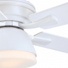 Nevada White Outdoor ceiling fan with light by Westinghouse