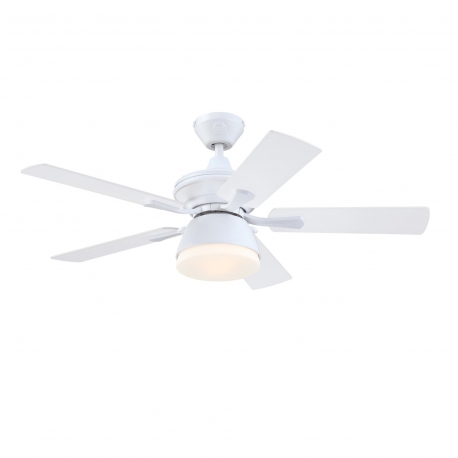 Nevada White Outdoor ceiling fan with light by Westinghouse