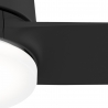 Galvin Matt Black with LED light and remote control by Hunter