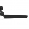 Galvin Matt Black with LED light and remote control by Hunter