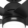 Giannis Matt Black with LED light and remote control by Hunter