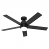Giannis Matt Black with LED light and remote control by Hunter