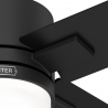 Mila Matt Black with DC motor and LED light by Hunter