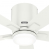 Valancia White with LED light and remote control by Hunter