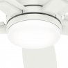 Valancia White with LED light and remote control by Hunter