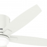 Valancia White with LED light and remote control by Hunter