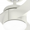 Rosedale White with DC motor and LED light by Hunter