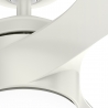 Rosedale White with DC motor and LED light by Hunter