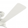 Rosedale White with DC motor and LED light by Hunter