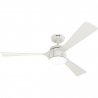 Rosedale White with DC motor and LED light by Hunter
