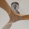 Nati 107 Chrome Natural Outdoor Ceiling fan with DC motor by Sulion
