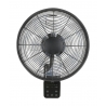 AIros ECO Design Black  wall mounted fan with remote control by Casafan