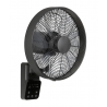 AIros ECO Design Black  wall mounted fan with remote control by Casafan
