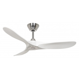 ECO GENUINO 122 NT Brushed Chrome - Oak with DC motor and remote control by Casafan