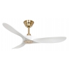 ECO GENUINO 122 MG MW Brushed Brass White with DC motor and remote control by Casafan