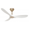 ECO GENUINO 122 MG MW Brushed Brass White with DC motor and remote control by Casafan