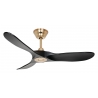 ECO GENUINO 122 MG MS Brushed Brass Black with DC motor and remote control by Casafan