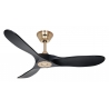 ECO GENUINO 122 MG MS Brushed Brass Black with DC motor and remote control by Casafan