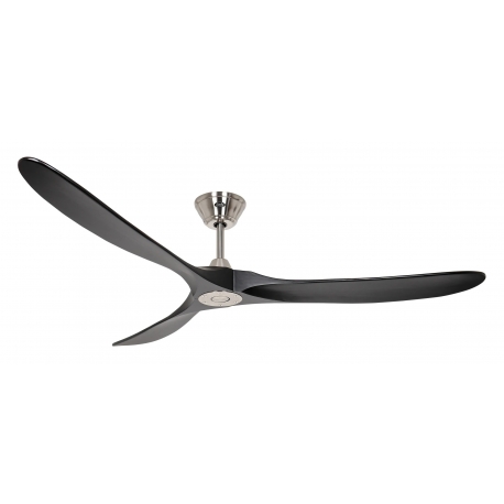 ECO GENUINO 180 ΒΝ MS Brushed Chrome Black with DC motor and remote control by Casafan