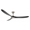 ECO GENUINO 180 ΒΝ MS Brushed Chrome Black with DC motor and remote control by Casafan