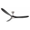 ECO GENUINO 180 ΒΝ MS Brushed Chrome Black with DC motor and remote control by Casafan