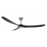 ECO GENUINO 180 ΒΝ MS Brushed Chrome Black with DC motor and remote control by Casafan