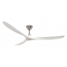 ECO GENUINO 180 ΒΝ MW Brushed Chrome White with DC motor and remote control by Casafan