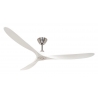 ECO GENUINO 180 ΒΝ MW Brushed Chrome White with DC motor and remote control by Casafan
