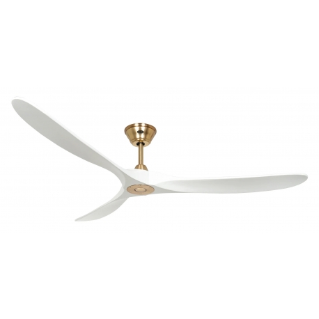ECO GENUINO 180 MG MW Brushed Brass White with DC motor and remote control by Casafan