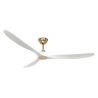 ECO GENUINO 180 MG MW Brushed Brass White with DC motor and remote control by Casafan
