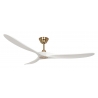 ECO GENUINO 180 MG MW Brushed Brass White with DC motor and remote control by Casafan