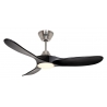 ECO GENUINO L 122 BN MS Brushed Chrome Matt Black with DC motor and LED Light by Casafan