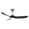 ECO GENUINO L 122 BN MS Brushed Chrome Matt Black with DC motor and LED Light by Casafan