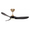 ECO GENUINO L 122 MG MS Brushed Brass Matt Black with DC motor and LED Light by Casafan