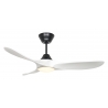 ECO GENUINO L 122 MS MW Matt Black White with DC motor and LED Light by Casafan