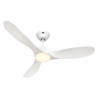 ECO GENUINO L 122 MW MW Matt White with DC motor and LED Light by Casafan
