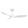 ECO GENUINO L 122 MW MW Matt White with DC motor and LED Light by Casafan