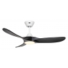 ECO GENUINO L 122 MW MS Matt White Black with DC motor and LED Light by Casafan