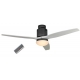 Aerodynamix Basalt Gray/White DC ceiling fan with light & remote control by Casafan