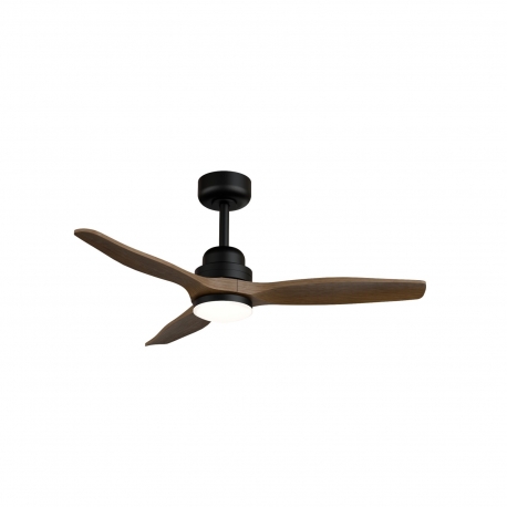 Balcony 107 Black Natural Outdoor Ceiling fan with DC motor and LED light by Sulion