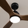 Balcony 142 Black Natural Outdoor Ceiling fan with DC motor and LED light by Sulion