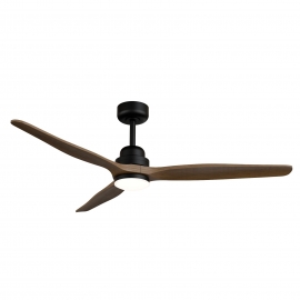 Balcony 142 Black Natural Outdoor Ceiling fan with DC motor and LED light by Sulion