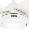 Marina White Outdoor (IP44) Ceiling Fan with remote control and LED by Hunter