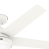 Marina White Outdoor (IP44) Ceiling Fan with remote control and LED by Hunter