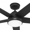 Marina White Outdoor (IP44) Ceiling Fan with remote control and LED by Hunter