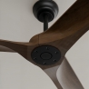 Outdoor ceiling fan Nova XL Natural Wood with DC motor by Sulion