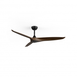 Outdoor ceiling fan Nova Black Natural Wood with DC motor by Sulion