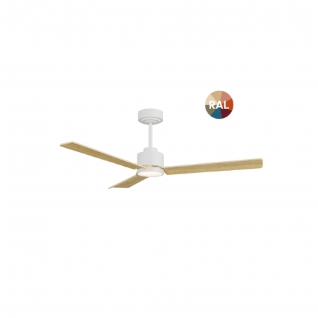 Anne 127 White Natural Wood with DC motor and LED (GL) from Sulion